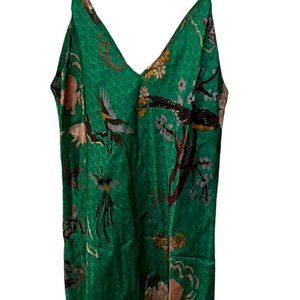 Zara Green Satin dress